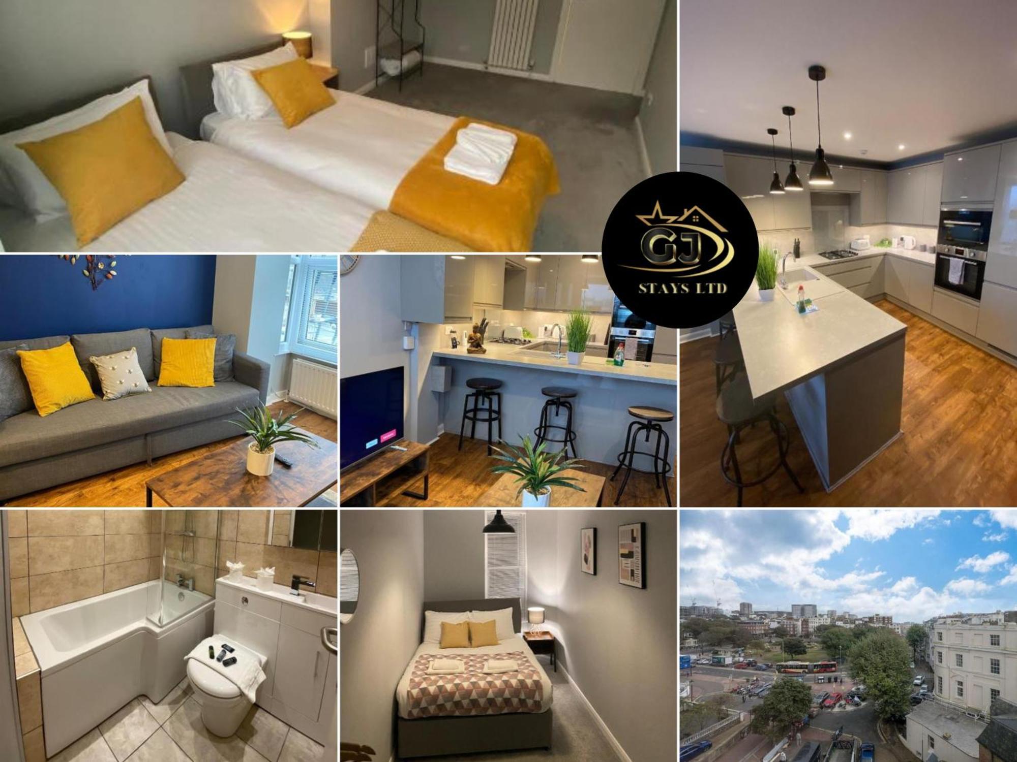 Apartment Modern With Sea Views, Steps From & The Royal Pavilion